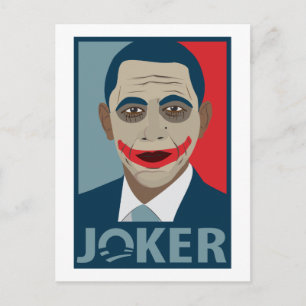 Anti-Obama Joker Postcard