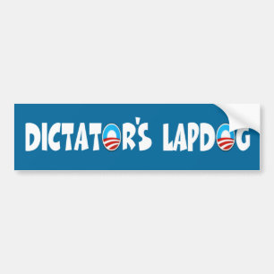 Anti Obama,lap dog Obama Bumper Sticker