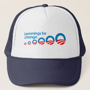 Anti-Obama - Lemmings for change Trucker Hat