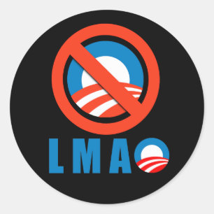 Anti-Obama - LMAO Classic Round Sticker