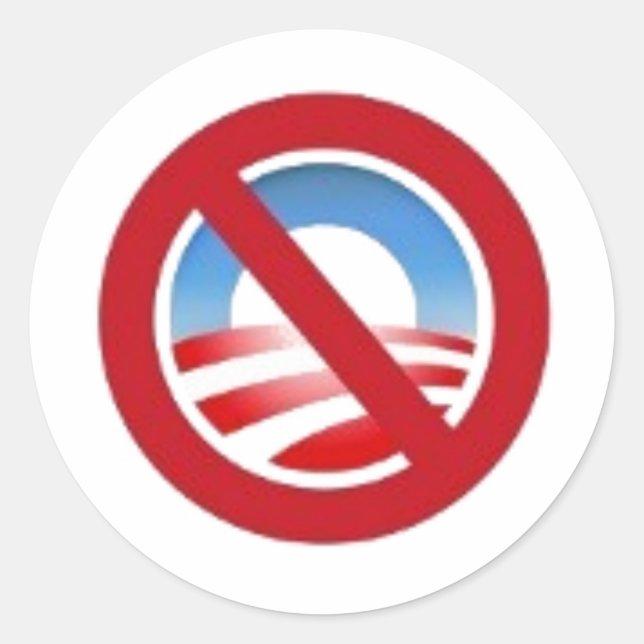 Anti-obama logo sticker (Front)