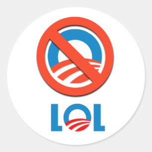 Anti-Obama - LOL Classic Round Sticker