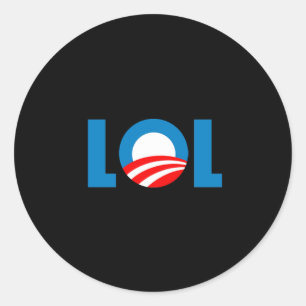 Anti-Obama - LOL Classic Round Sticker