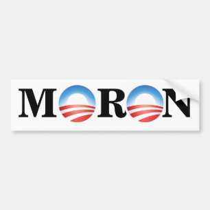 Anti-Obama Moron Bumper Stick Sticker
