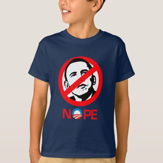 Anti-Obama - Nope T-Shirt (Front)