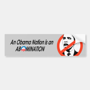 Anti-Obama - Obamanation 2 Bumper Sticker