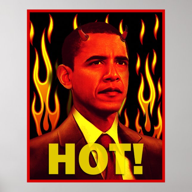 Anti-Obama Red Devil Giant Poster (Front)