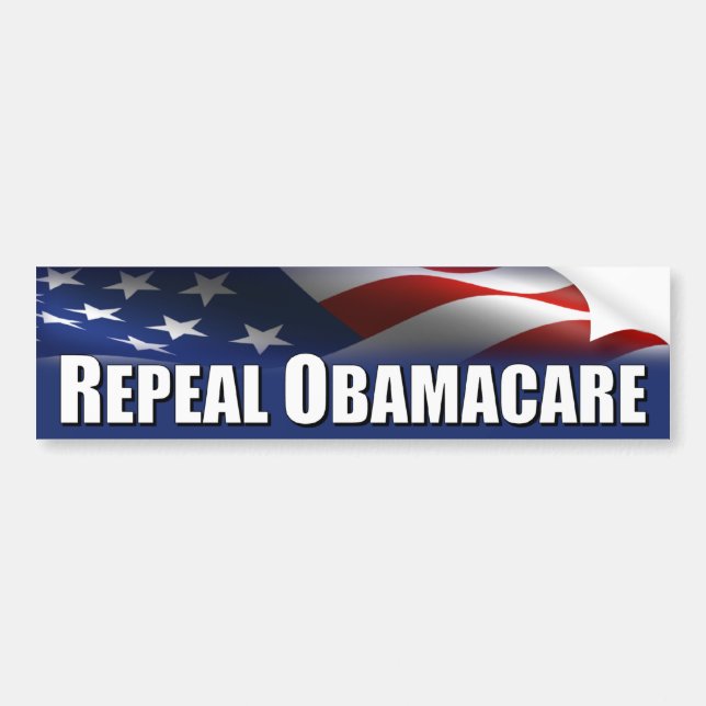 Anti Obama - Repeal OBAMACARE Bumper Sticker (Front)