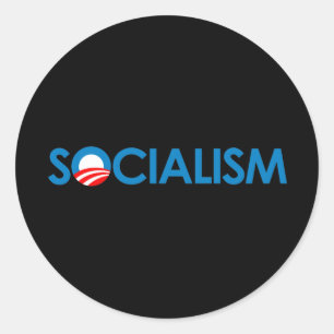 Anti-Obama - Socialism Classic Round Sticker