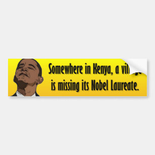 Anti Obama - Somewhere in Kenya Bumper Sticker