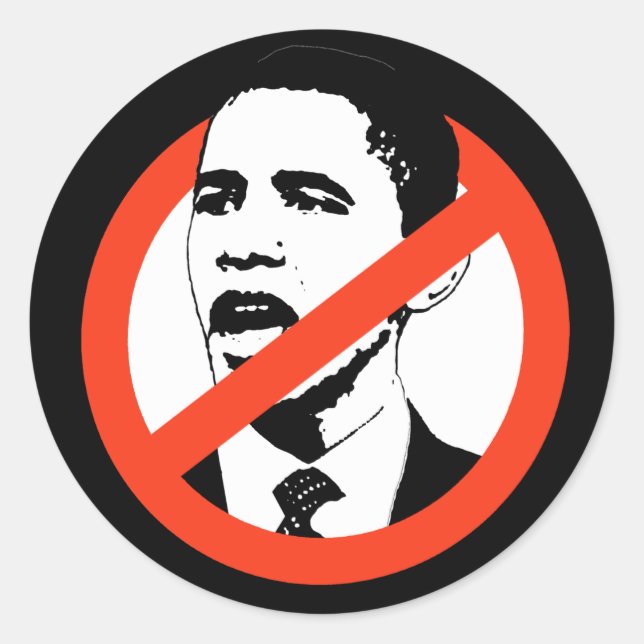 ANTI-OBAMA Sticker (Front)