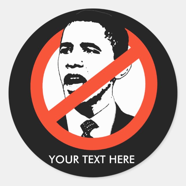 Anti-Obama Sticker / Customised (Front)