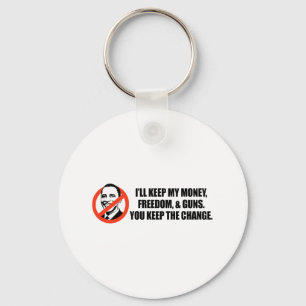 Anti-Obama T-shirt - You keep the change Key Ring