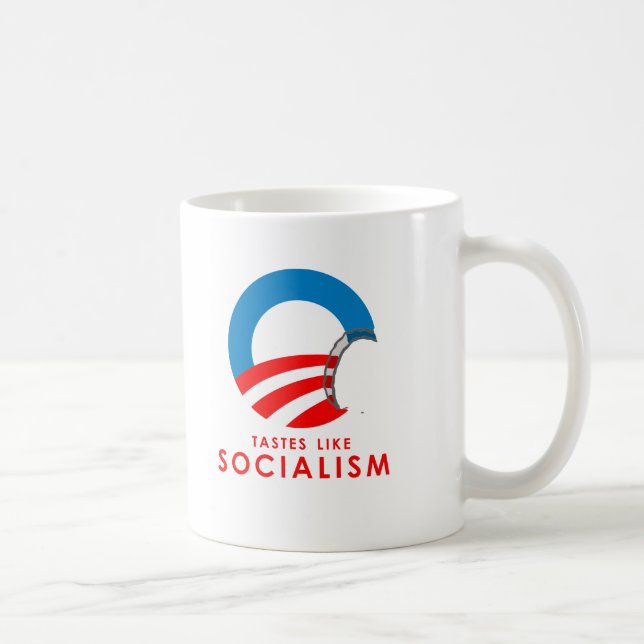 Anti-Obama - Tastes like Socialism T-SHIRT Coffee Mug (Right)