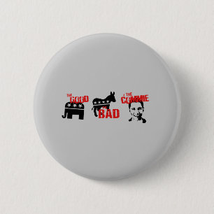 Anti-Obama - The good. The bad. The Commie 6 Cm Round Badge