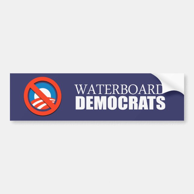 Anti-Obama - Waterboard Democrats Bumper Sticker (Front)