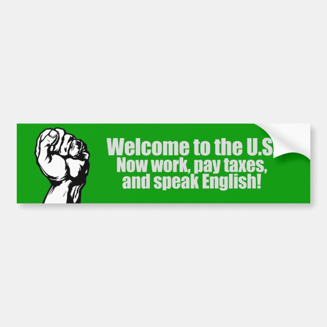 Anti-Obama - Welcome now pay taxes T-shirt Bumper Sticker (Front)