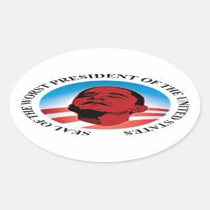 Anti Obama - Worst President Oval Sticker