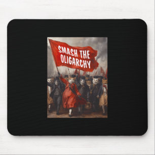 Anti Oligarchy - Cat Protest For Men Women Mouse Pad