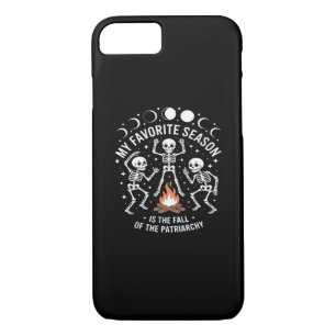 Anti Patriarchy Skeleton Autumn Fall Joke iPhone 8/7 Case