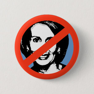 ANTI-PELOSI: ANTI-Nancy Pelosi 6 Cm Round Badge