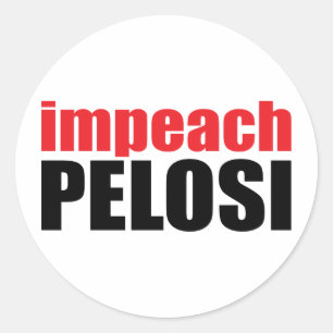 Anti-Pelosi: Impeach Pelosi Classic Round Sticker