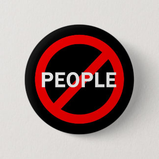 Anti-People 6 Cm Round Badge