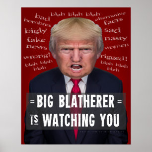 Anti President Donald Trump 1984 Political Parody Poster