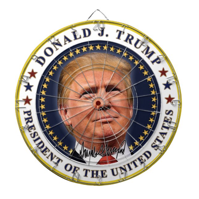 Anti President Donald Trump Dartboard (Front)