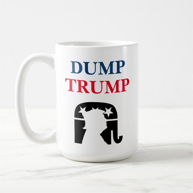 Anti President Donald Trump Politics Coffee Mug (Left)