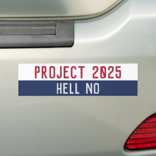 Anti Project 2025 Pro Freedom Democratic Party  Bumper Sticker