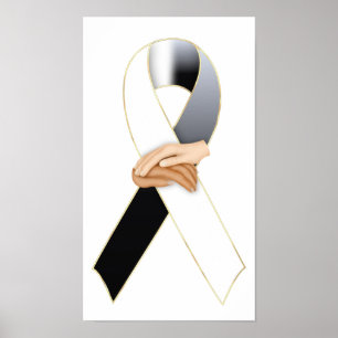 Anti Racism Awareness Ribbon Print