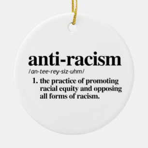 Anti-Racism Ceramic Ornament