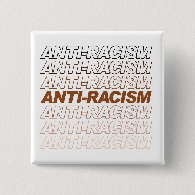 Anti-Racism Pattern 15 Cm Square Badge (Front)