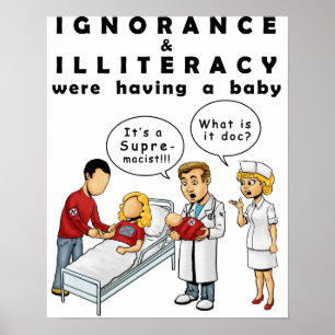 Anti Racism Poster showing the birth of racism