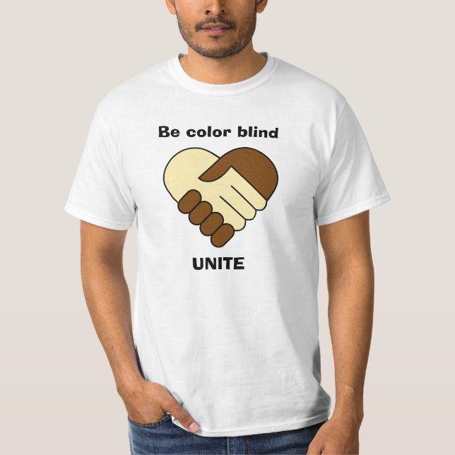 Anti racism theme man's shirt (Front)