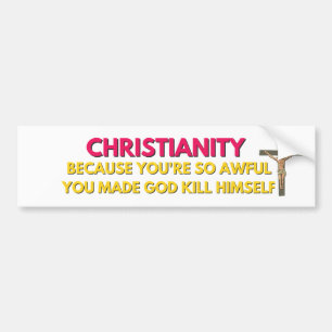  anti religion bumper sticker