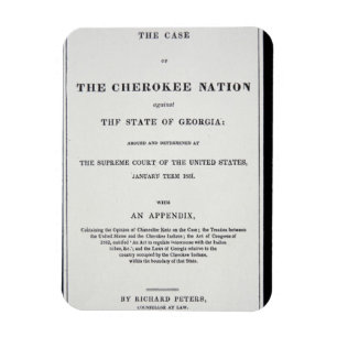 Anti-removal tract, by Cherokee Nation, in reponse Magnet