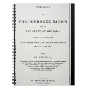 Anti-removal tract, by Cherokee Nation, in reponse Notebook
