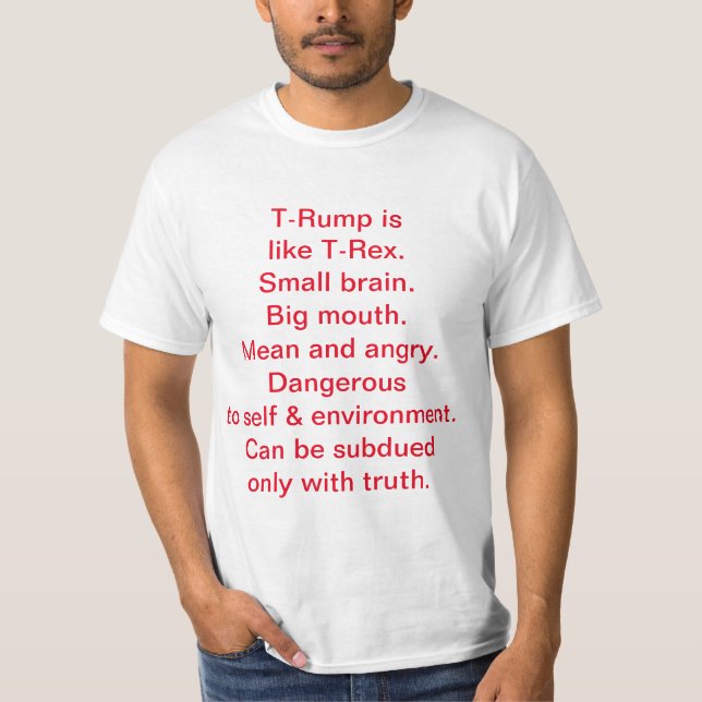 Anti-Republican, Anti-Trump T-shirt (Front)