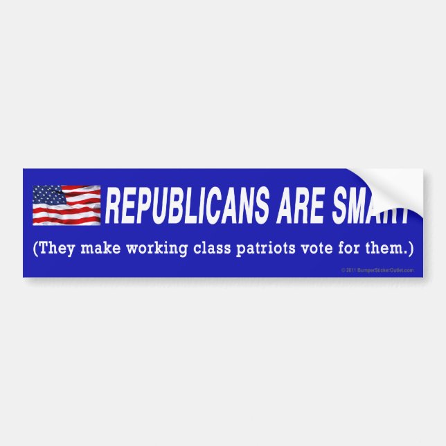 Anti-Republican bumper sticker (Front)