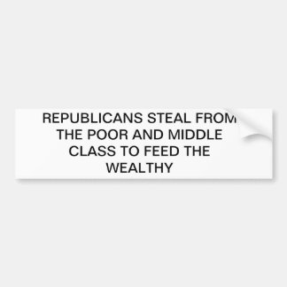ANTI-REPUBLICAN BUMPER STICKER