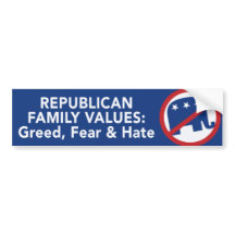 Anti Republican Bumper Sticker