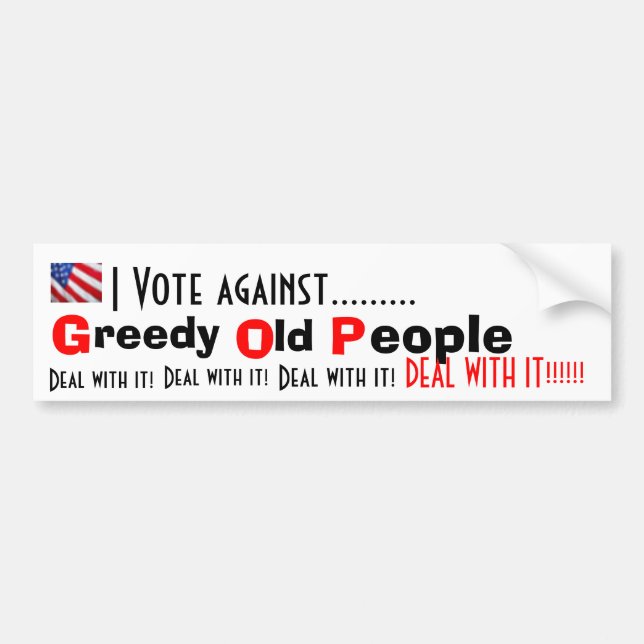 Anti republican bumper sticker (Front)