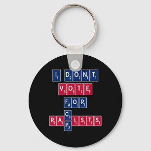 Anti Republican Liberal Equality Vote Blue Progres Key Ring