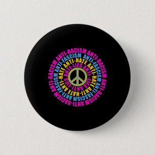 Anti Republican Peace Love Vote Blue Kamala Harris 6 Cm Round Badge