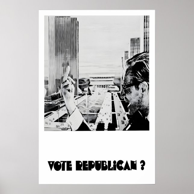 Anti-Republican Political Poster Vote Republican (Front)
