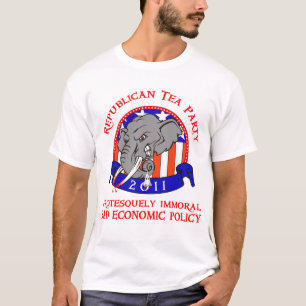 Anti-Republican Tea Party Protest T-Shirt