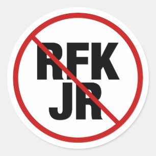 Anti RFK Jr. Robert F. Kennedy Political Classic Round Sticker