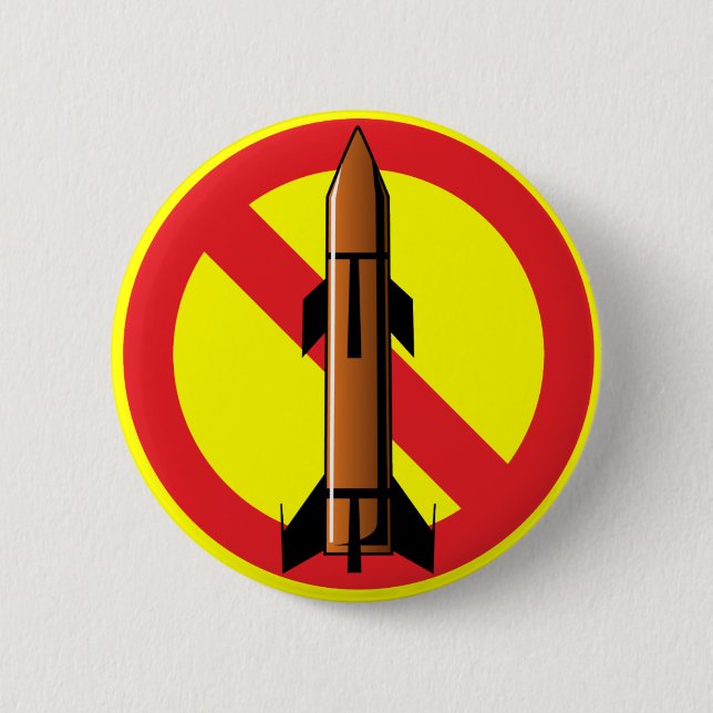 Anti-Rocket Missile 6 Cm Round Badge (Front)